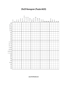 Nonogram - 25x25 - A25 Print Puzzle