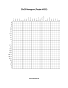 Nonogram - 25x25 - A251 Print Puzzle
