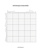Nonogram - 25x25 - A252 Print Puzzle