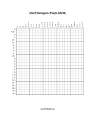 Nonogram - 25x25 - A254 Print Puzzle