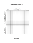 Nonogram - 25x25 - A28 Print Puzzle