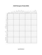 Nonogram - 25x25 - A30 Print Puzzle