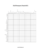 Nonogram - 25x25 - A31 Print Puzzle