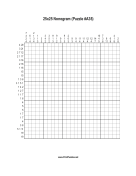 Nonogram - 25x25 - A35 Print Puzzle