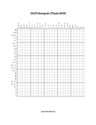 Nonogram - 25x25 - A36 Print Puzzle