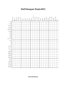 Nonogram - 25x25 - A37 Print Puzzle