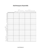 Nonogram - 25x25 - A39 Print Puzzle