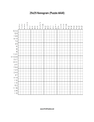 Nonogram - 25x25 - A40 Print Puzzle