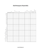 Nonogram - 25x25 - A43 Print Puzzle