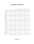 Nonogram - 25x25 - A45 Print Puzzle