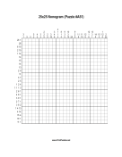 Nonogram - 25x25 - A51 Print Puzzle