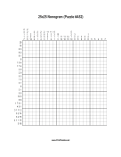 Nonogram - 25x25 - A52 Print Puzzle