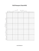 Nonogram - 25x25 - A54 Print Puzzle