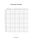 Nonogram - 25x25 - A6 Print Puzzle