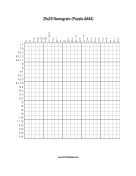 Nonogram - 25x25 - A64 Print Puzzle