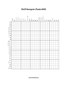 Nonogram - 25x25 - A65 Print Puzzle