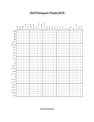 Nonogram - 25x25 - A70 Print Puzzle