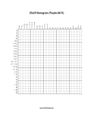 Nonogram - 25x25 - A74 Print Puzzle