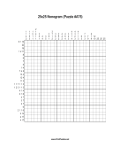 Nonogram - 25x25 - A75 Print Puzzle