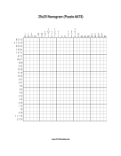 Nonogram - 25x25 - A78 Print Puzzle