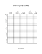 Nonogram - 25x25 - A84 Print Puzzle