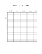 Nonogram - 25x25 - A99 Print Puzzle