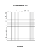Nonogram - 30x30 - A10 Print Puzzle