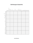 Nonogram - 30x30 - A14 Print Puzzle