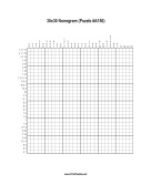 Nonogram - 30x30 - A150 Print Puzzle