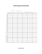Nonogram - 30x30 - A18 Print Puzzle
