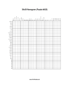 Nonogram - 30x30 - A25 Print Puzzle