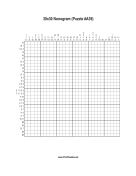 Nonogram - 30x30 - A39 Print Puzzle