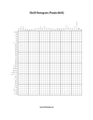 Nonogram - 30x30 - A45 Print Puzzle