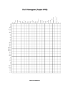 Nonogram - 30x30 - A48 Print Puzzle