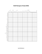 Nonogram - 30x30 - A50 Print Puzzle