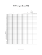 Nonogram - 30x30 - A52 Print Puzzle