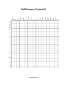 Nonogram - 30x30 - A55 Print Puzzle