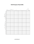 Nonogram - 30x30 - A56 Print Puzzle