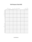 Nonogram - 30x30 - A58 Print Puzzle