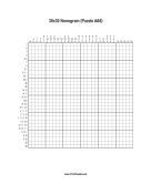 Nonogram - 30x30 - A6 Print Puzzle