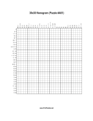 Nonogram - 30x30 - A61 Print Puzzle