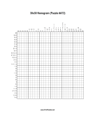 Nonogram - 30x30 - A72 Print Puzzle