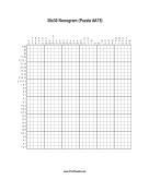 Nonogram - 30x30 - A75 Print Puzzle