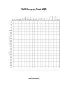 Nonogram - 30x30 - A80 Print Puzzle