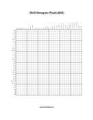 Nonogram - 30x30 - A84 Print Puzzle