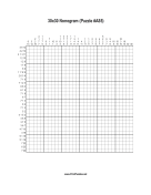 Nonogram - 30x30 - A85 Print Puzzle