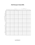 Nonogram - 30x30 - A90 Print Puzzle