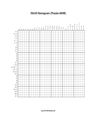 Nonogram - 30x30 - A99 Print Puzzle